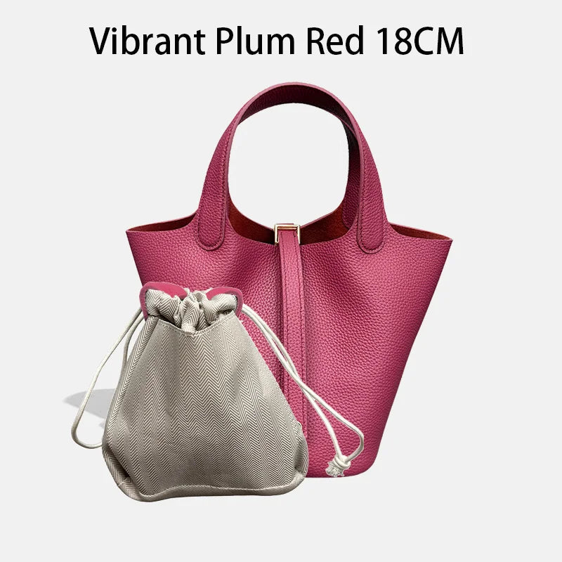 Women Bags Handbags Bucket Bag 18/22 Big Small Fashion Tote Bag Genuine Leather Luxury Quality Designers Lady Hand Bags