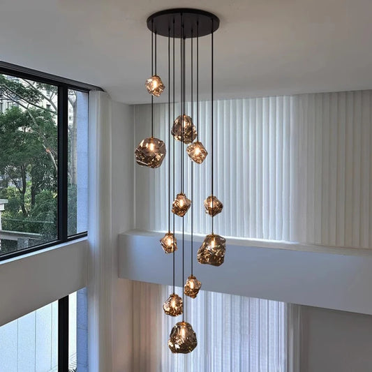 Modern Stair chandelier Pendant lights indoor lighting Ceiling lamp hanging light led Chandeliers for living room indoor lightin