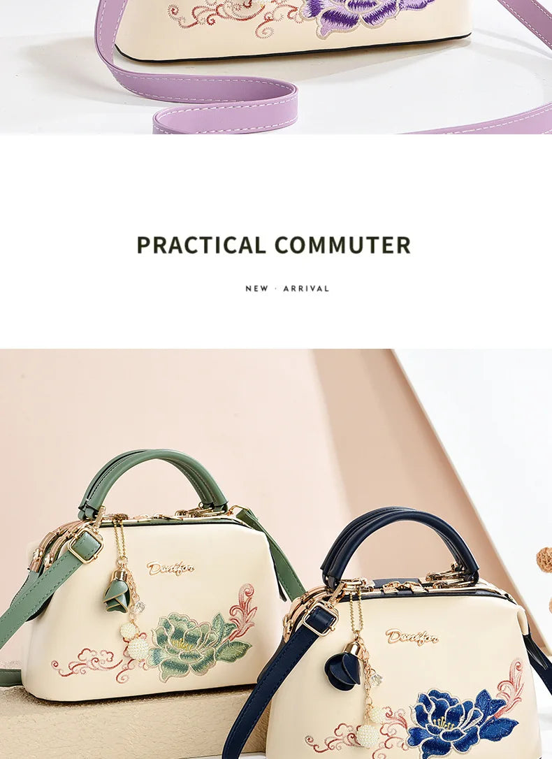 New Woman shoulder bag Large capacity Handbag for Women Crossbody bag Lychee pattern Portable bucket bag ladies messenger bags