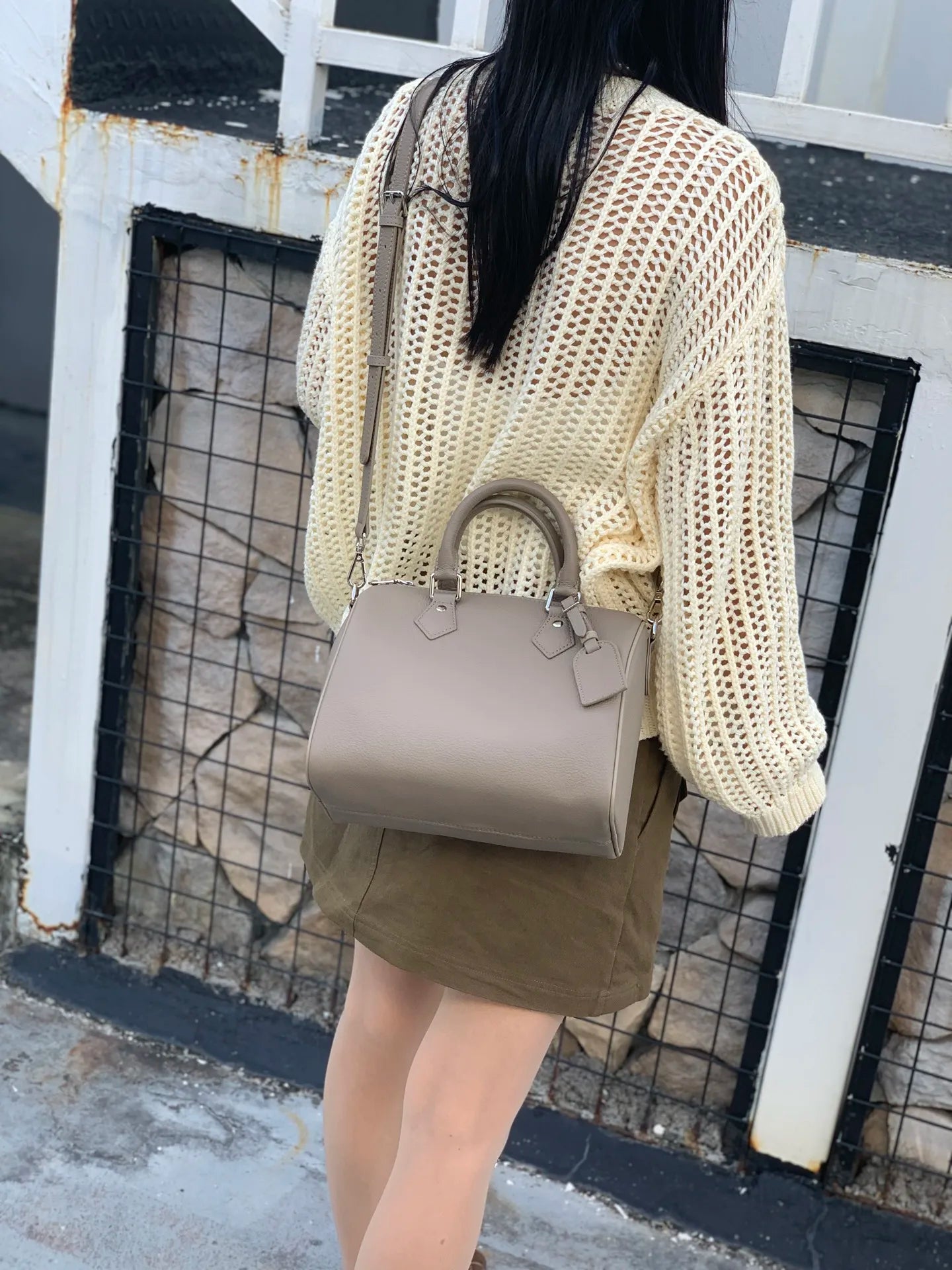 Genuine Grade Leather Women's Shoulder Crossbody Bag Luxury Designer Brand Female Handbag Fashion Soft Cowhide Ladies Boston Bag