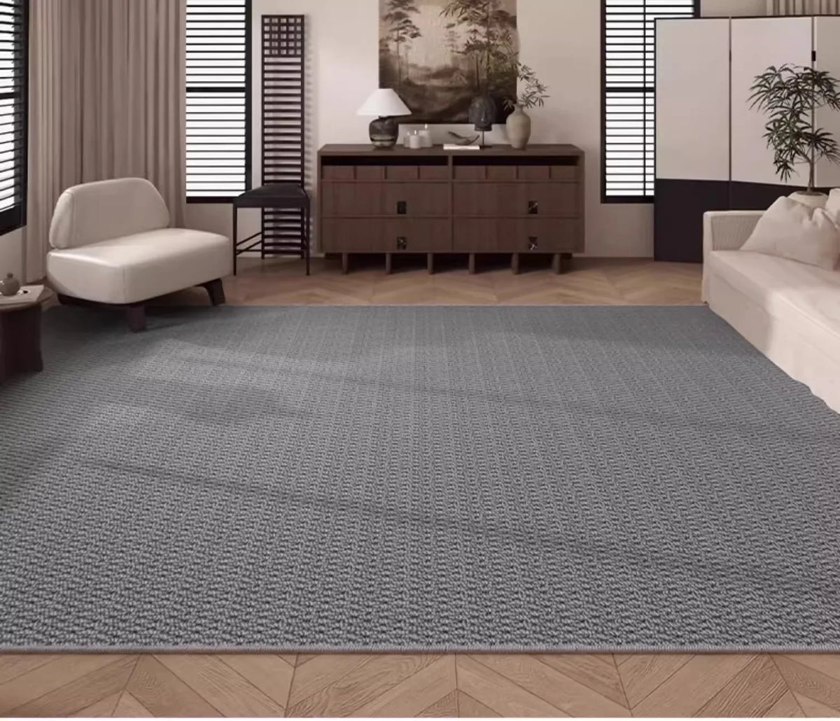 Solid Tone Faux Sisal Rug for Living Room Decoration Home Large Area Fluffy Non-slip Rugs Bedroom Dining Room Soft Mats Custom