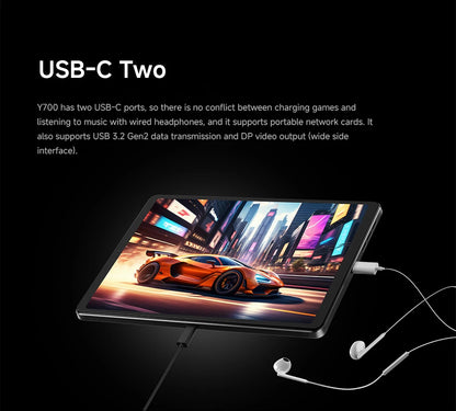 Lenovo Legion Y700 2025 8.8 inch Gaming tablet Snapdragon 8 Gen3 8 Core Android 14 12GB 256GB 16GB 512GB WiFi White