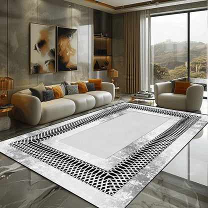 Golden Marble Carpet Luxury Bedroom Decoration Large Area Rugs Sofa Side Carpets for Living Room Soft Non-slip Lounge Floor Mat
