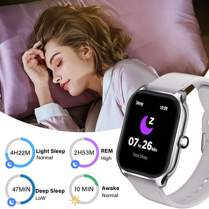 LAXASFIT H9 Smart Watch Men Women Sports Fitness Tracker 2.01 inch HD Screen Bluetooth Talking Smart Watch For Android IOS