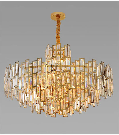 Luxury Crystal Ceiling Pendant Chandelier Lights Dining Room Chandeliers Lighting for Living Room Light Home Decor Lustre Salon
