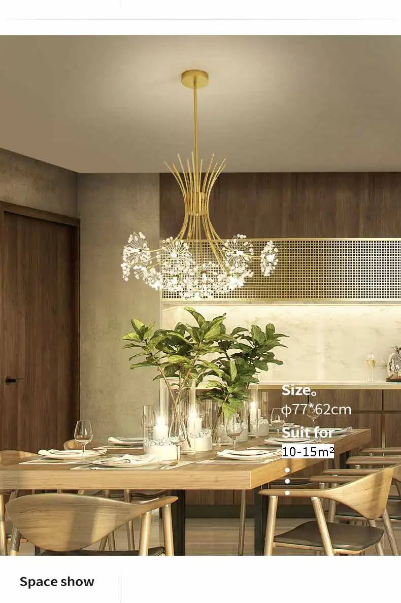 Ceiling Led Chandelier Modern Crystal Lamp Lustre Living Room Hanging Light Fixtures Kitchen Bedroom Home Decoration Black