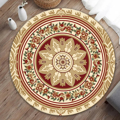 Moroccan Style Living Room Decoration Round Carpet Bohemian Carpet Large Area Rugs for Bedroom Home Rocking Chair Floor Mat