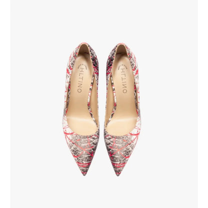 Elegant Woman Heel Shoes New Serpentine pattern Pointed Toe Shallow High Heels Fashion Party Pumps Luxury Designer Women's Shoes