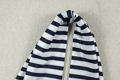FLARORA Fashion Striped Print Jumpsuits Women Sexy Halter Swinging Collar Sleeveless Backless Skinny Street Clubwear Overalls