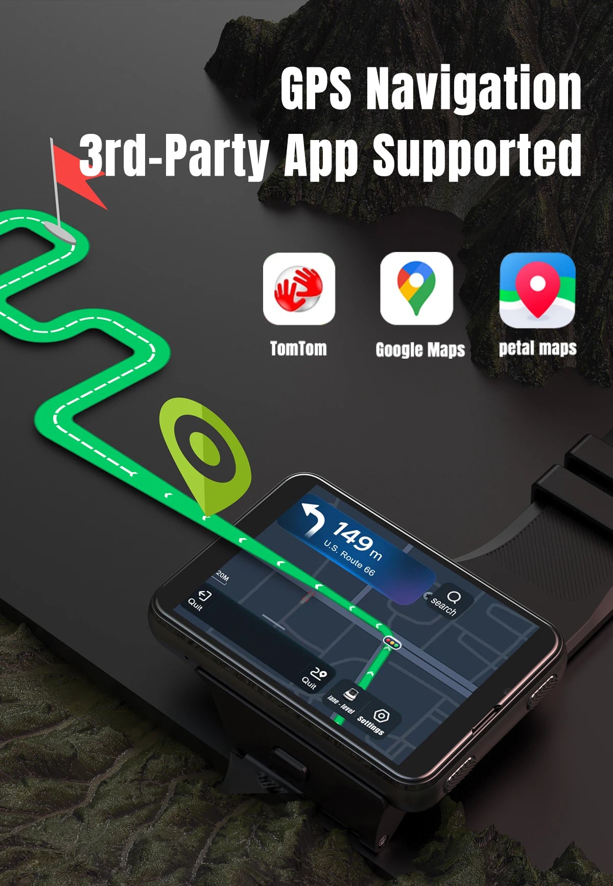 S999 Smart Watch 4G LTE MTK6761 Core 4GB 64GB 2.0MP+8.0MP GPS WIFI 2.88 inch Dual Cameras Smartwatch 2300mAh Battery VS DM101