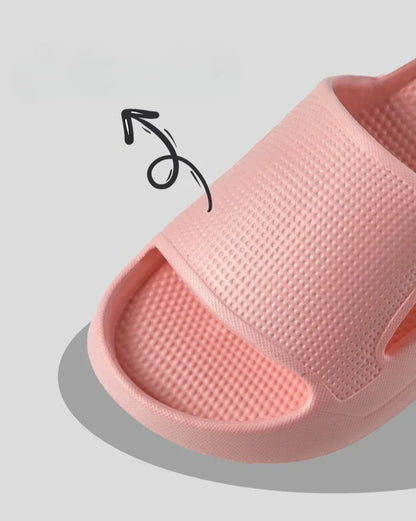 Thick Platform Cloud Slippers EVA Soft Sole Pillow Slides Summer Beach Flip Flops Women Non Slip Bathroom Home Slippers