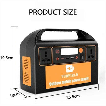 150W 300W 110V 220V Portable Power Station Solar Generator 45Ah 84Ah Power Station Emergency Power Bank for Home Camping