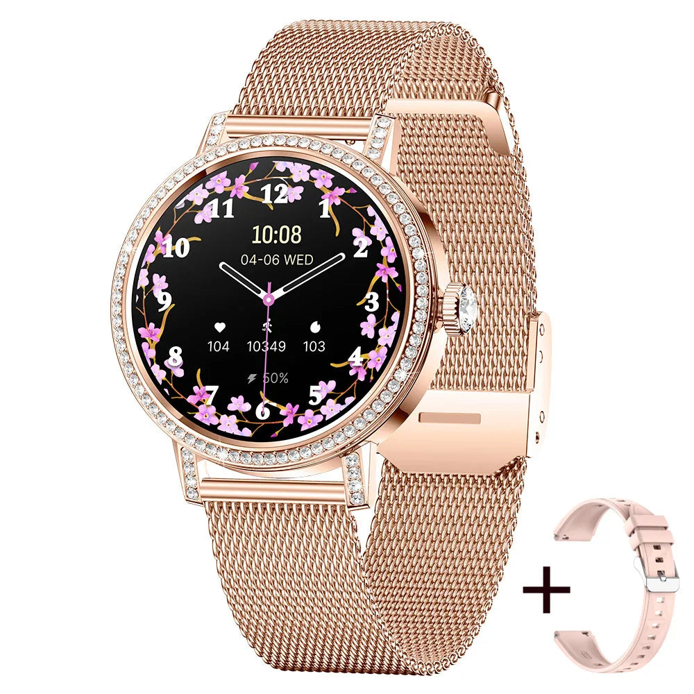 Luxury Bluetooth Call Smartwatch Women's Smart Watch Clock Ladies Gift Fitness Tracker Wrist Watches for Woman Android iOS 2026
