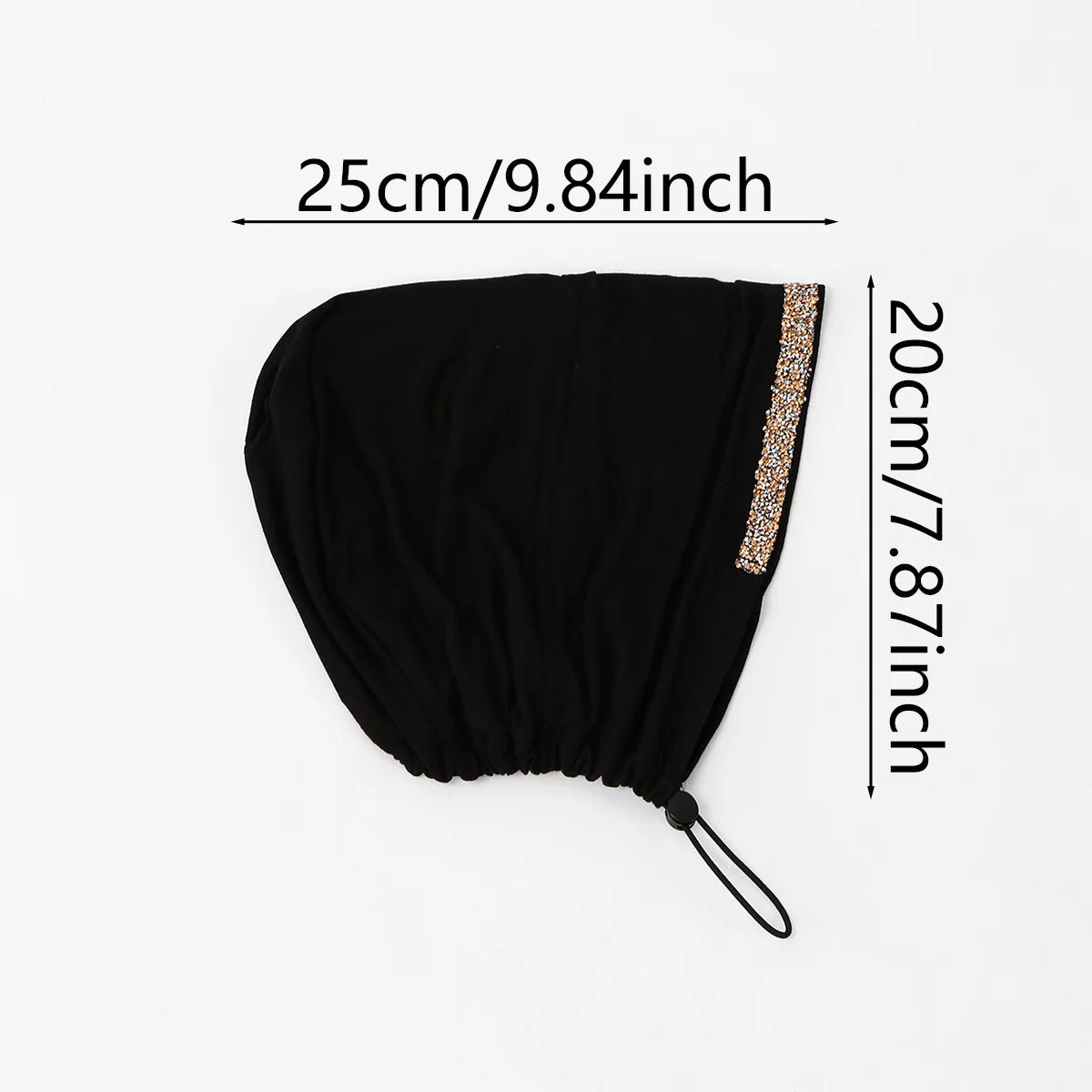 Jersey Cotton Muslim Women Under Hijab Cap With Ear Hole Inner Hijab Cap Round Forehead Underscarf Bonnet Femme Musulman