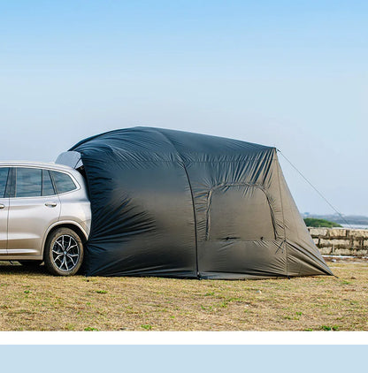 Universal SUV Camping Tent with Spacious Awning Waterproof Car Tent Easy Setup for Backpacking Traveling Outdoors Car Tail Tent