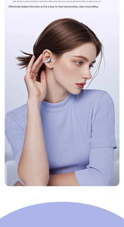 Wireless Bluetooth Earphones Clip-on Q71 Earphone High Sound for Xiaomi Earbuds Led Display Headphones Music Sports Headset