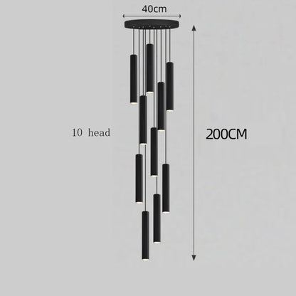 Modern home decor led lights pendant light lamps forstaircase Chandeliers for living room hanging light indoor lighting