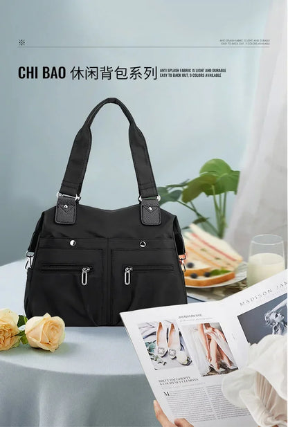 Tote Bag Handbag Shoulder Bag for Women Nylon Waterproof Large Capacity Shopping CrossBody Bag Ladies Messenger Bags Handbags