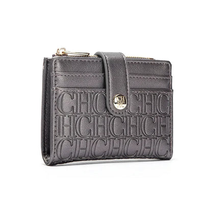Luxury Brand Classic Retro Square Design Card Case Fashion Button Classic Folding Money Clip Compact Lightweight Luxury Women