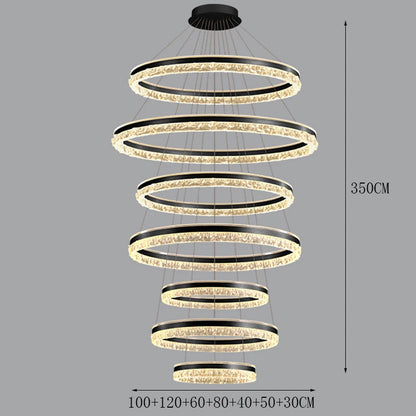 Modern Home Decor Ring LED Lights Pendant Light Lamps for Living Room Chandeliers for Dining Room Hanging Light Indoor Lighting