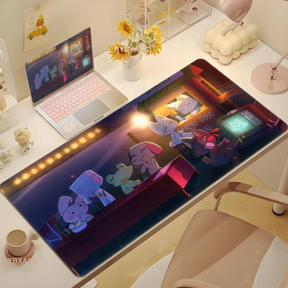 HYBXAXC Cute T-Toro I-Inoue Cat Mouse Pad Non-slip Desk Mat PC Laptop Accessories Rubber Office Keyboard Large Gamers Decoracion