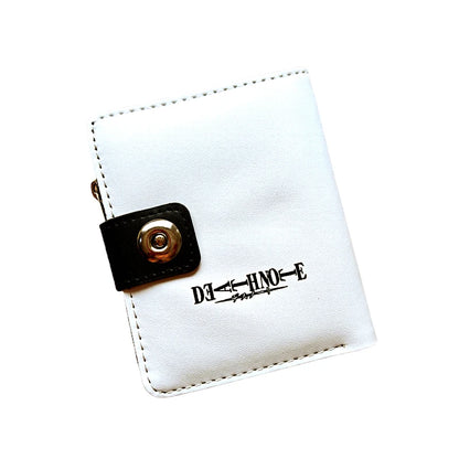 Death Note Anime Black PU Leather Short Wallet Card and Coin Purse for Boys Girls Gift