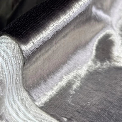 Imitation Mink Fur Fabric Silver Gray Long Hair Fashion Clothing Overcoat for Diy Sewing Cloth Material By Meters