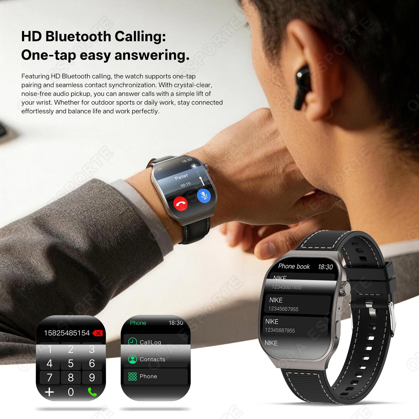 New Curved Screen Women's Smart Watch 2.01'' AMOLED HD Touch Screen Bluetooth5.3 Voice Call Men's Fitness Smart Watch Woman Hw12
