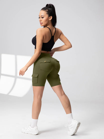 Pockets Gym Leggings Women High Waist Fashion Fitness Pants Skinny Stretch Outdoors Comfortable Sport  Leggings