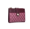 Luxury Brand Classic Retro Square Design Card Case Fashion Button Classic Folding Money Clip Compact Lightweight Luxury Women