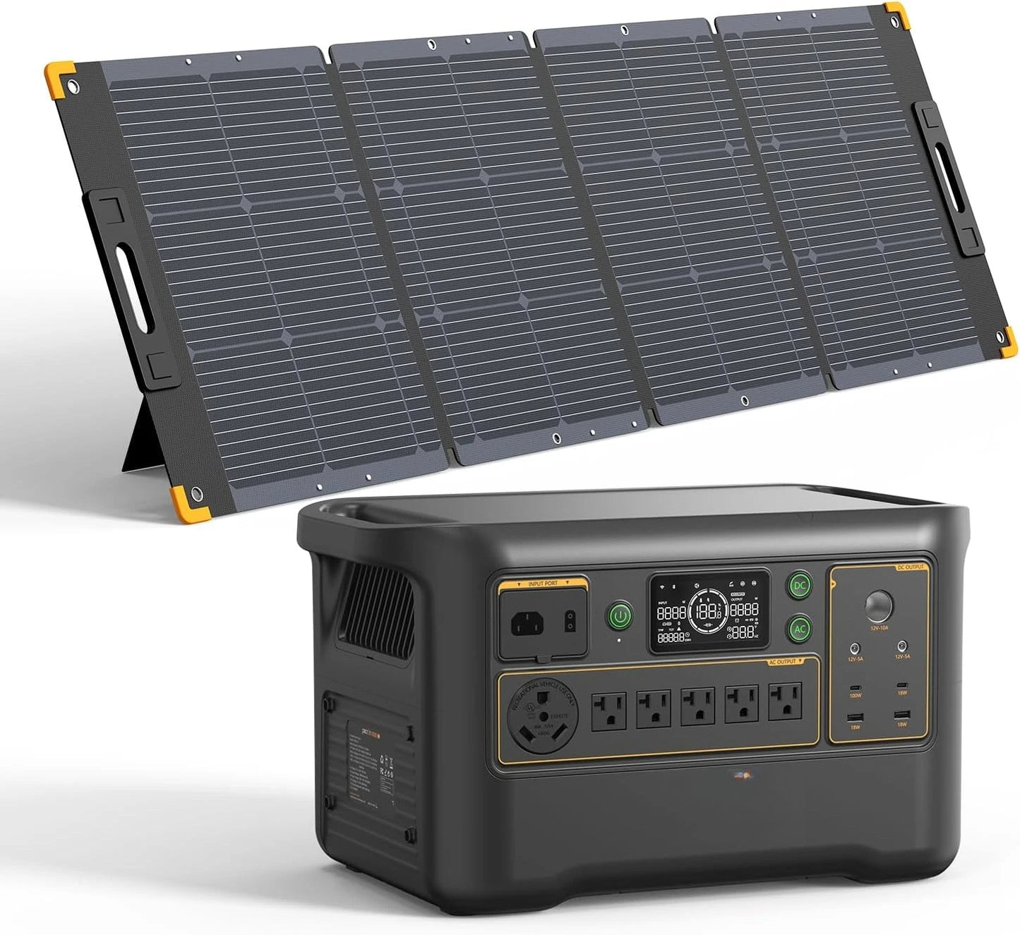 USA Stock Portable Power Station F3000LFP 3072Wh Solar Generator 3600W LiFePO4 Battery Home Backup Fast Charging Expand