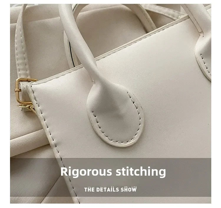 Minimalist Black Small Square Bag All-Match Top Handle Purse Classic Shoulder Bag for Work Women Handbags Crossbody Bags Purse