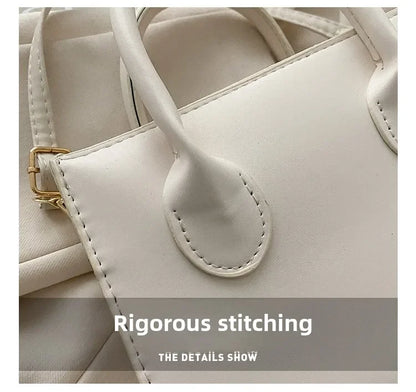 Minimalist Black Small Square Bag All-Match Top Handle Purse Classic Shoulder Bag for Work Women Handbags Crossbody Bags Purse