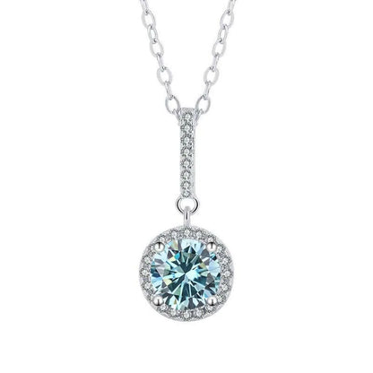 TY D VVS1 Moissanite Pandent Necklace GRA Certified 0.5-2ct Lab Diamond s925 Sterling Silver Dainty Necklaces for Women