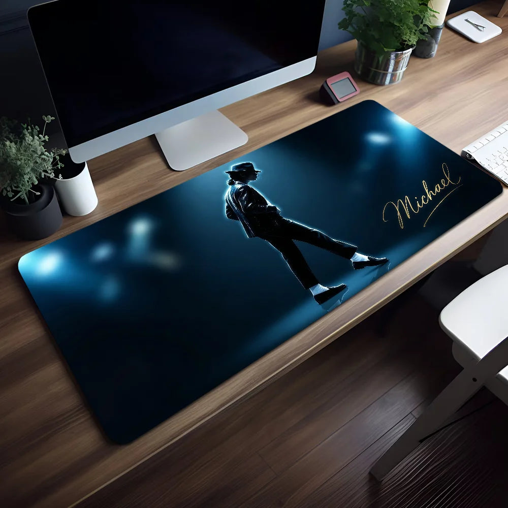 Singer Pop Mouse M-Michael Pad Non-slip Lockedge Jackson Office King Student Gaming of Thickened Large Writing Cushion MousePad