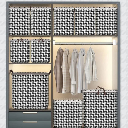 Quilt Storage Box Dustproof Organizers Non-Woven Wardrobe Space Saving Bag House-Moving Bedding Box Storage Organization