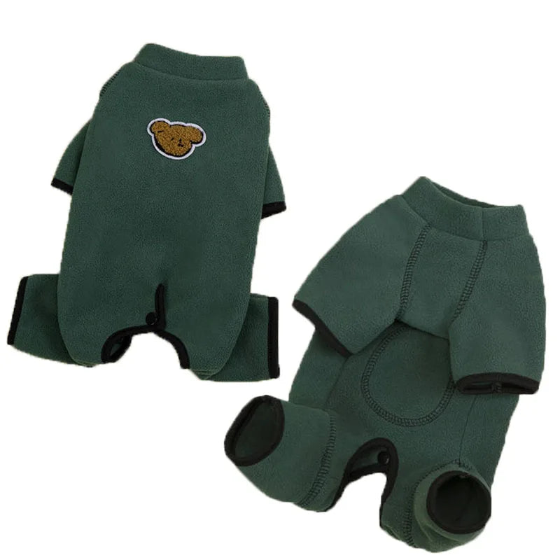 Warm Dog Clothes Wrapped Belly Dog Costumes Clothing Jumpsuit Suit For Small Dogs Shih Tzu Chihuahua Puppy Overalls Tracksuit XS