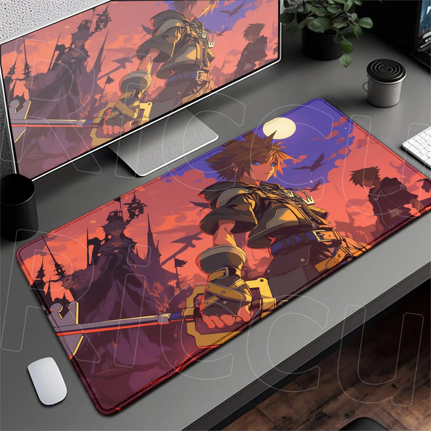 Anime Mousepad Hot Gaming K-kingdom H-hearts Non-Slip Laptop Long Deskmat Xxl Office Extended Mouse Mat Gamer Speed Keyboard Pad