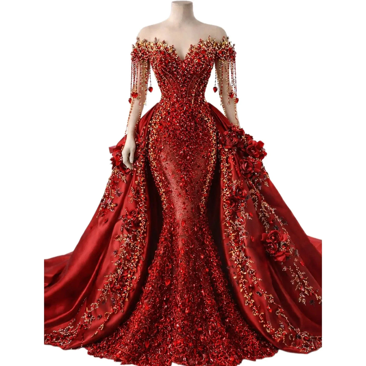 New Classic Prom Dress Off Shoulder Wedding Party Dress Sparkle Crystals Birthday Princess Evening Gowns Dress Size Customized