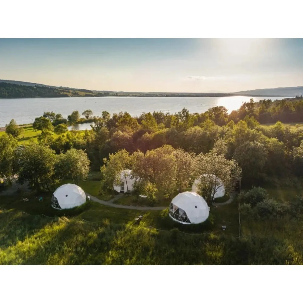 Modern Geodesic Dome Tent for Luxury Camping Business Boutique Resort Airbnb Nature Retreat Eco Lodge Accommodation