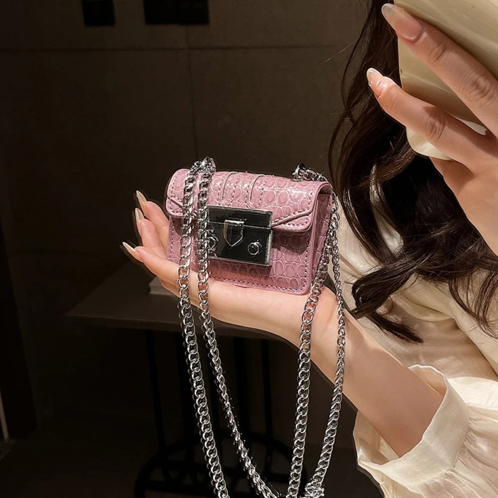 Chain Female Bag Mini Summer Crossbody Bags for Women Fashion Luxury Designer Handbag Women's 2025 Trend Woman Shoulder Purse