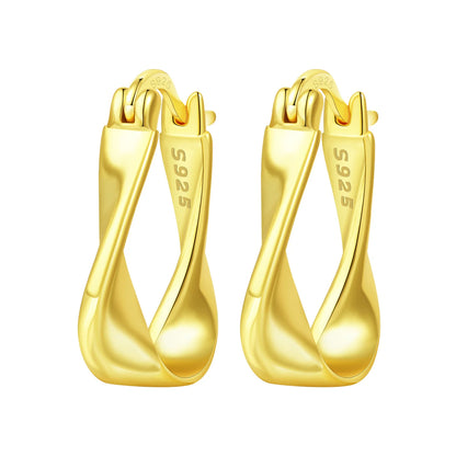 Original 925 Sterling Silver Heart Vintage Luxury Earrings Fashion 18K Gold Hoop Earrings for Women Piercing Jewelry Aretes 2026