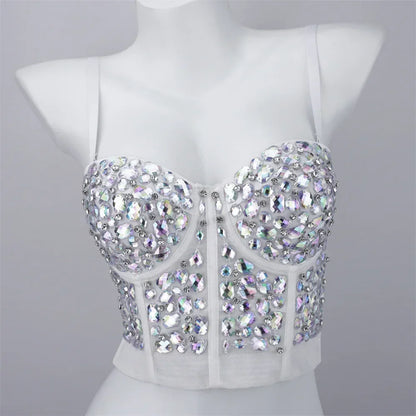 Sexy Party Corset Tops Woman Tank Streetwear Camis Bustier Fashion y2k Crop Top Women Clothes Summer Club Shirt Ladies Bra Blusa