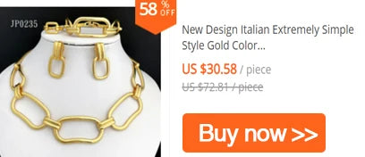 GZJPEI Shiny White Zircon Jewelry Set For Women Italy Nigeria Wedding Jewellery 18K Gold Plated Mother's Day Gift On Sale ﻿