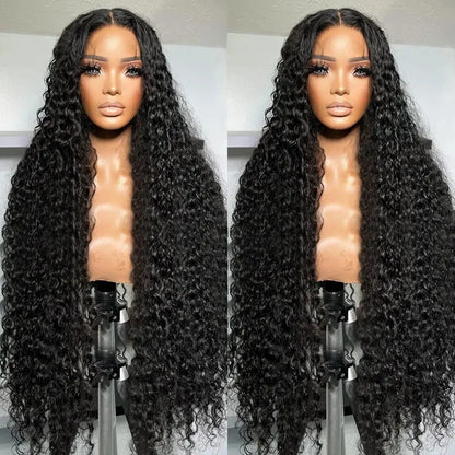 40 42 Inch 13x4 13x6 Water Wave HD Lace Front Wigs For Black Women Curly 360 Full Lace Wigs Human Hair Wet Deep Wave Frontal Wig