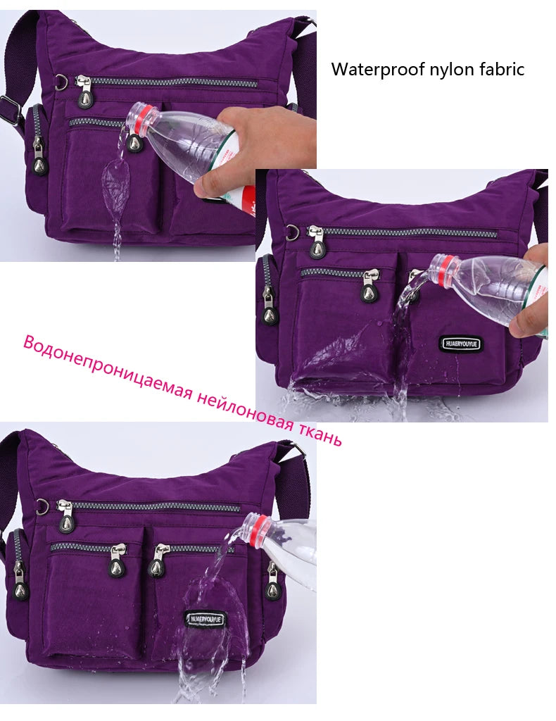 Women's Shoulder bag Nylon Female Travel Handbag Ladies Messenger Bag light CrossBody Bag High-grade Wear-resistant fabric