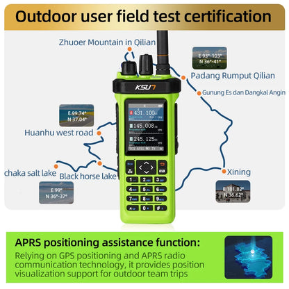 Professional Long Range Walkie Talkie GPS APRS Radio Shortwave Portable VHF UHF Communicate Transceiver Wireless Device 889plus