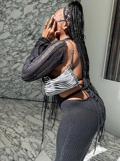 Sisterlinda Fashion Trend Y2K Jumpsuits Women Patchwork Sleeve Bandage Stretch Hipster One Piece Overalls Female Streetwear 2023