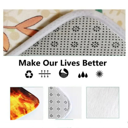 Kitchen Floor Mat Doormat for Living Room Bedroom Door Balcony Decorative Floormat Non-slip Long Strip Area Carpet