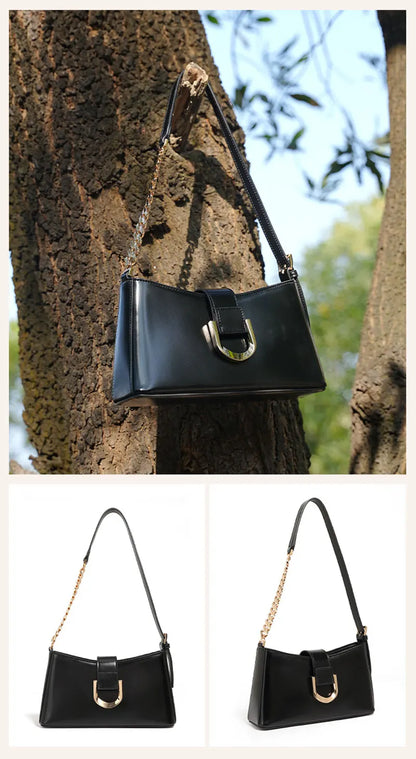 Genuine Leather Women's Bag Luxury Designer Adjustable Shoulder Bags Classic Crossbody Chain Bag Cowhide Fashion Handbags 2979